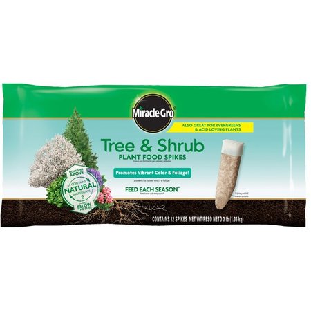 MIRACLE-GRO Fertilizer Tree&Shrub 12Pk 3Lb 4851012